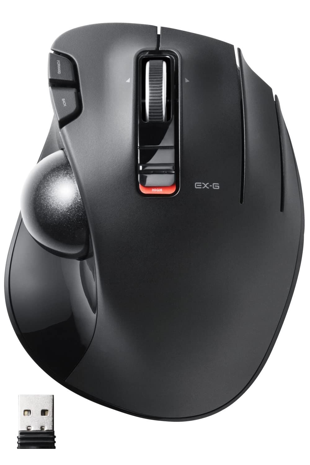 【新着商品】(レシーバー付属) トラックボール ワイヤレス 6ボタン マウス ブラック エレコム M-XT3DRBK