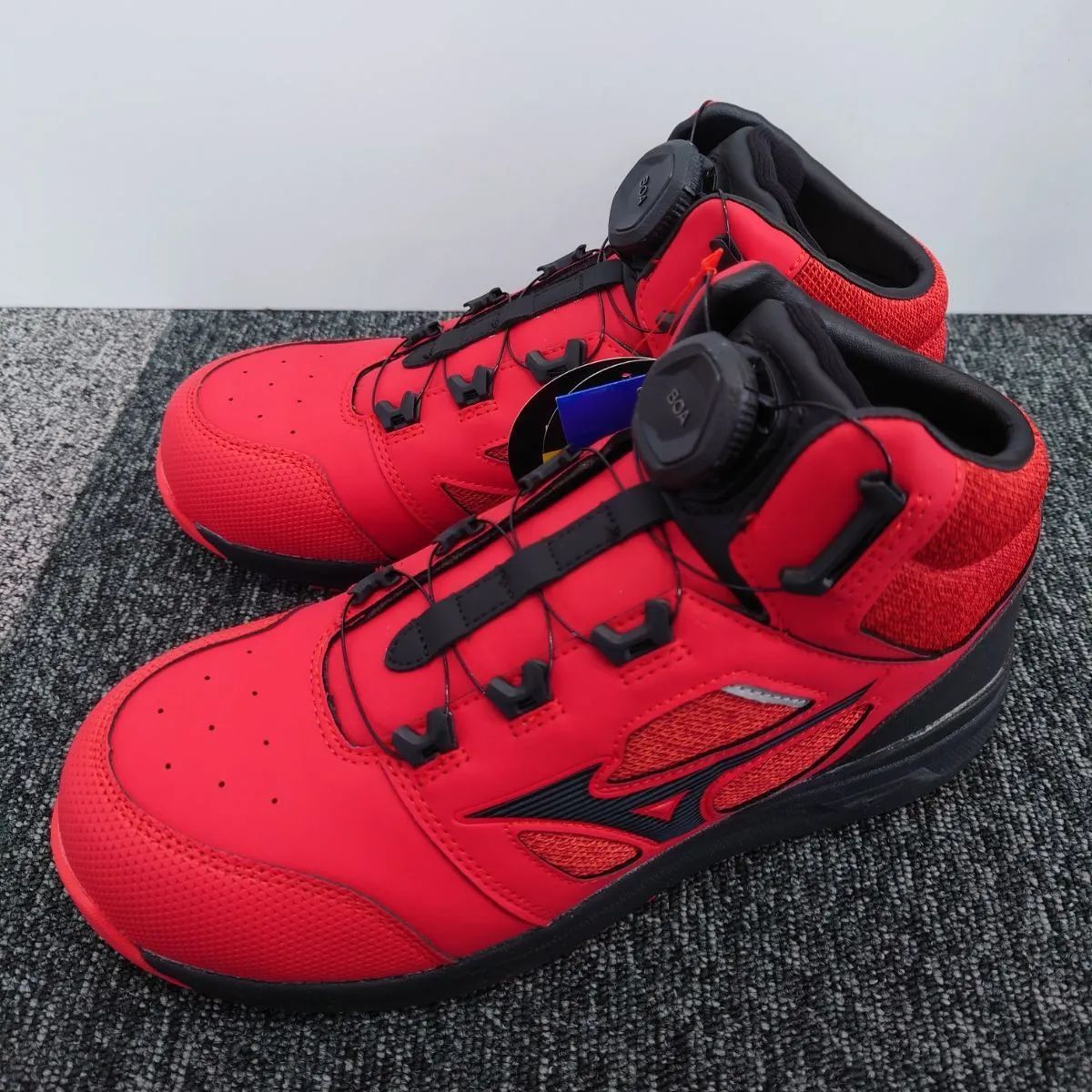 ミズノ　安全靴　オールマイティLSII73M BOA 28cm 新品未使用　赤 健康用品 【かっこいい赤！】MIZUNO オールマイティ 安全靴 LSⅡ73M