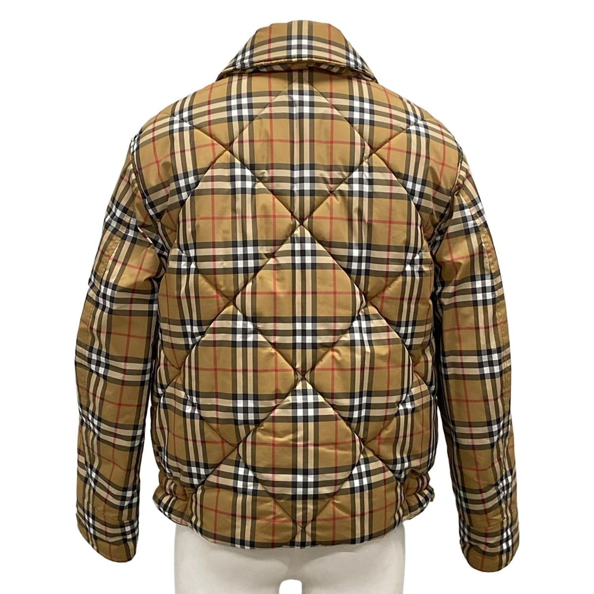 Burberry London ダウンジャケット ブラック チェック柄内側 美品✨バーバリー ダウンジャケット ノバチェック ブラック L
