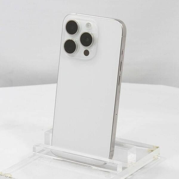 〔中古品〕セール対象品 iPhone15 Pro 128GB ホワイトチタニウム MTU83J／A SIMフリー【258】