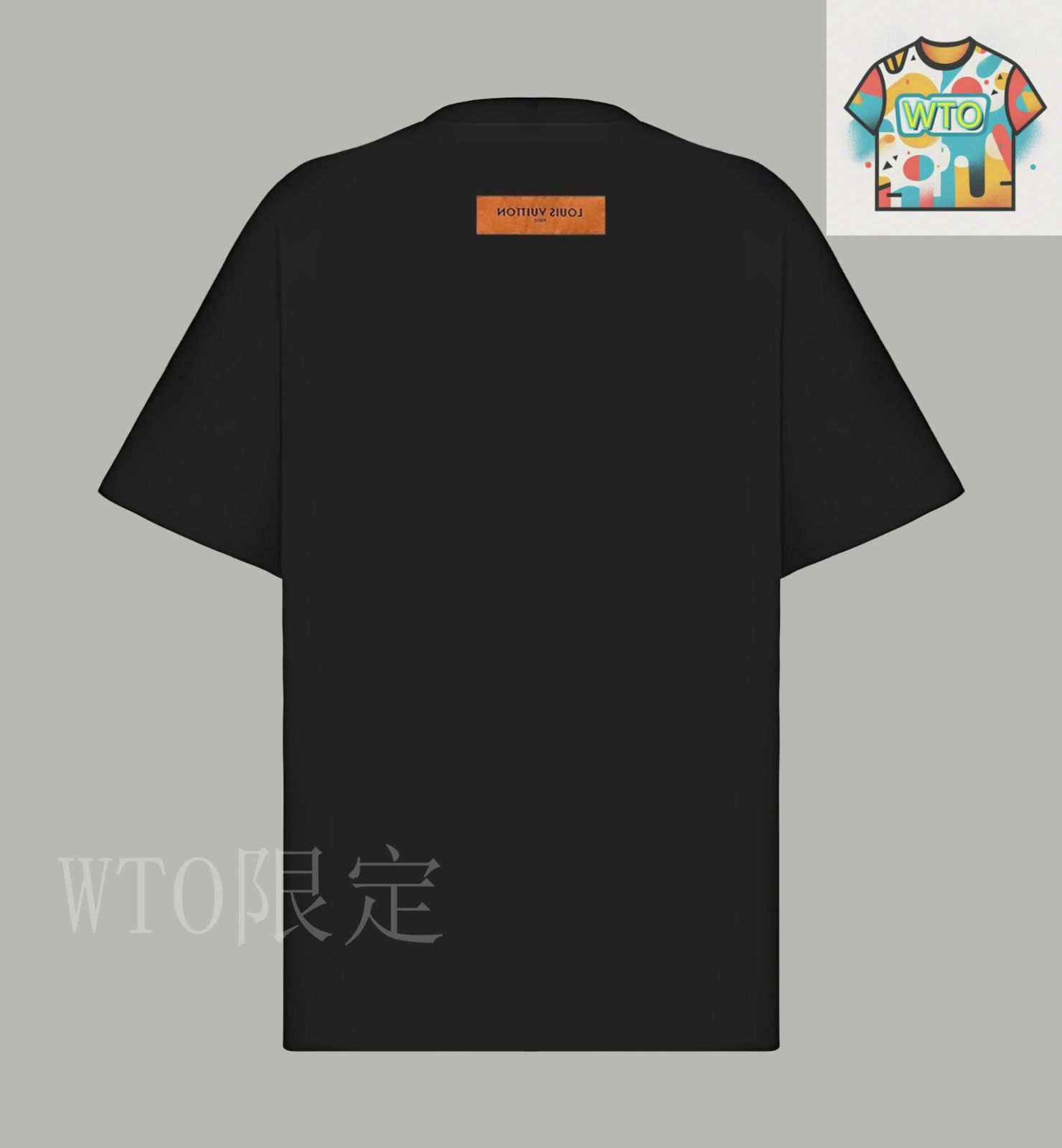 今日特価】LOUIS VUITTON アートサイン発泡ロゴ T シャツ-1
