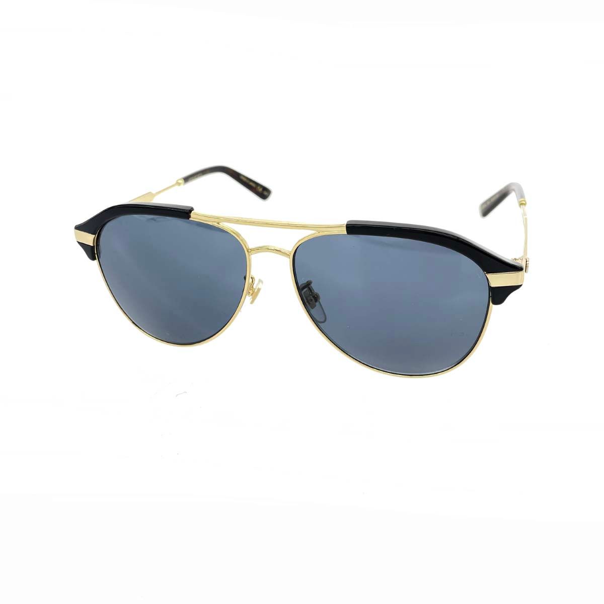 GUCCI グッチ サングラス  シェリーライン/プラ×メタル/ 60□14 GG0288SA/インターロッキング   ダークブラウン×ゴールド メンズ / 240001167422 GUCCI グッチ サングラス シェリーライン/プラ×メタル/ 60□14