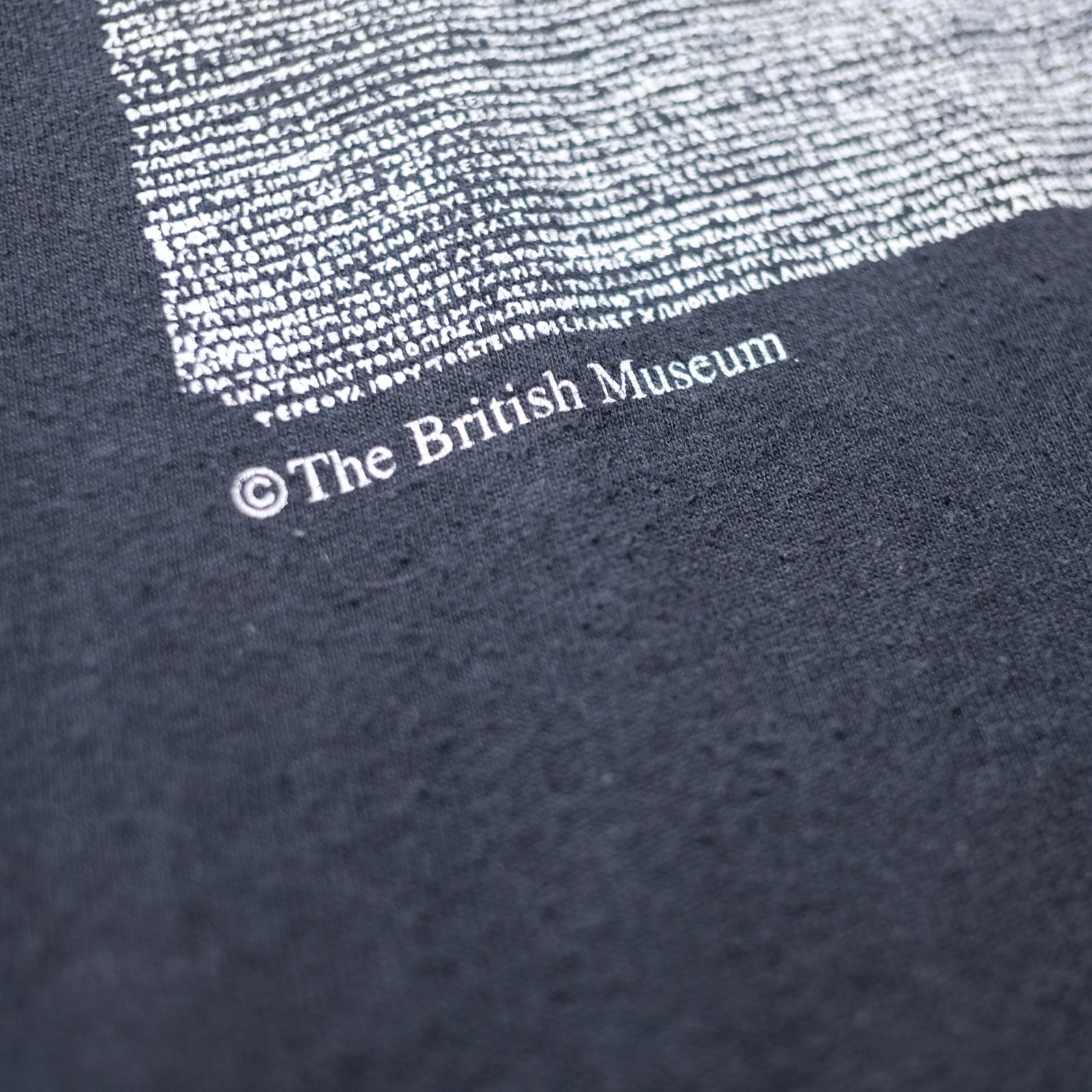 ロゼッタストーン】90s-00s アートTシャツ ©大英博物館 ブラック