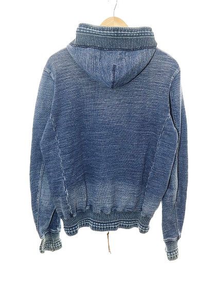 レミレリーフ REMI RELIEF インディゴ 裏毛 ZIPパーカー M ジップ 