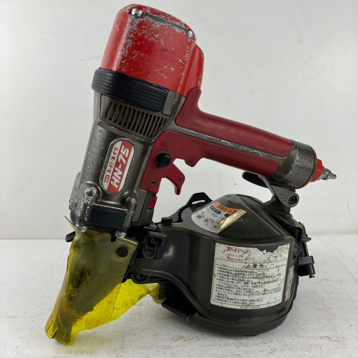 ЗЗMAX マックス 75mm 高圧 エア釘打ち機 HN-75 レッド