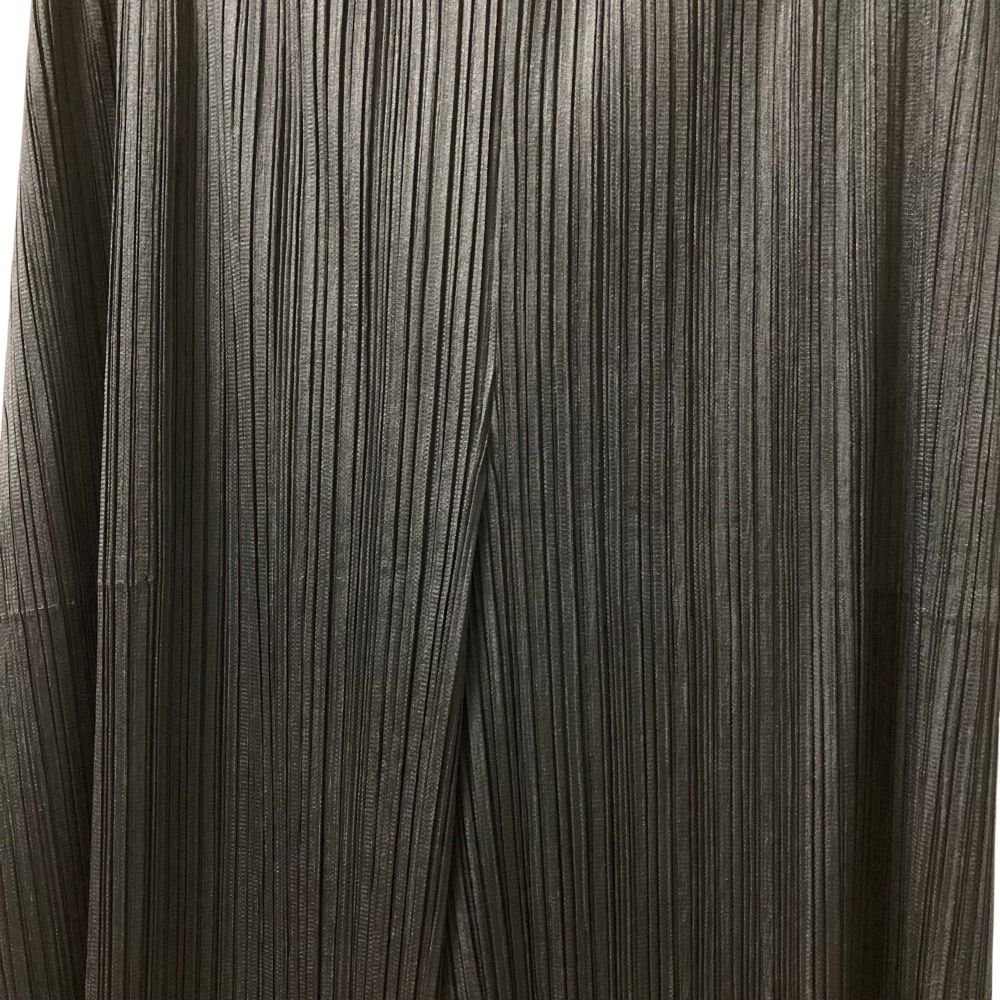 24SS PLEATS PLEASE ISSEY MIYAKE プリーツプリーズ イッセイミヤケ イージーワイドパンツ PP41JF164 サイズ4 ブラック レディース 古着