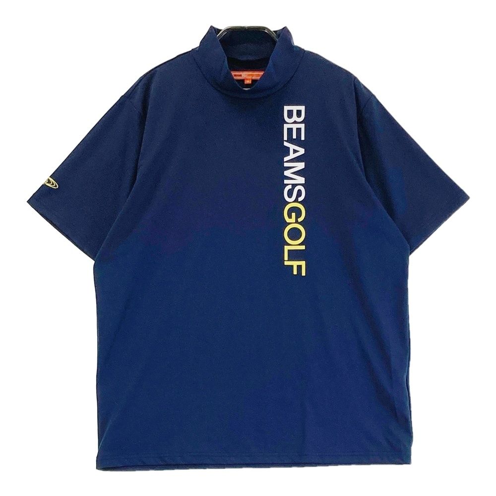サイズ M BEAMS GOLF ビームスゴルフ 2025年モデル ハイネック 半袖Tシャツ ネイビー系 240101527193 ゴルフウェア メンズ ストスト