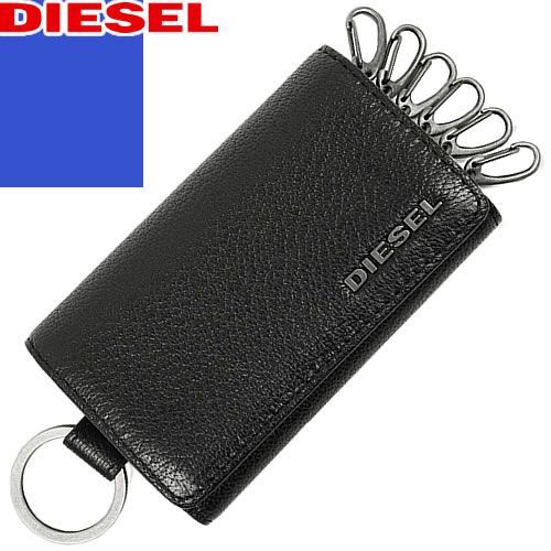 ディーゼル DIESEL キーケース キーリング付き 6連 メンズ レディース ロゴ レザー 本革 ブランド プレゼント 黒 ブラック KEYCASE THEBEIS X06629 P0396