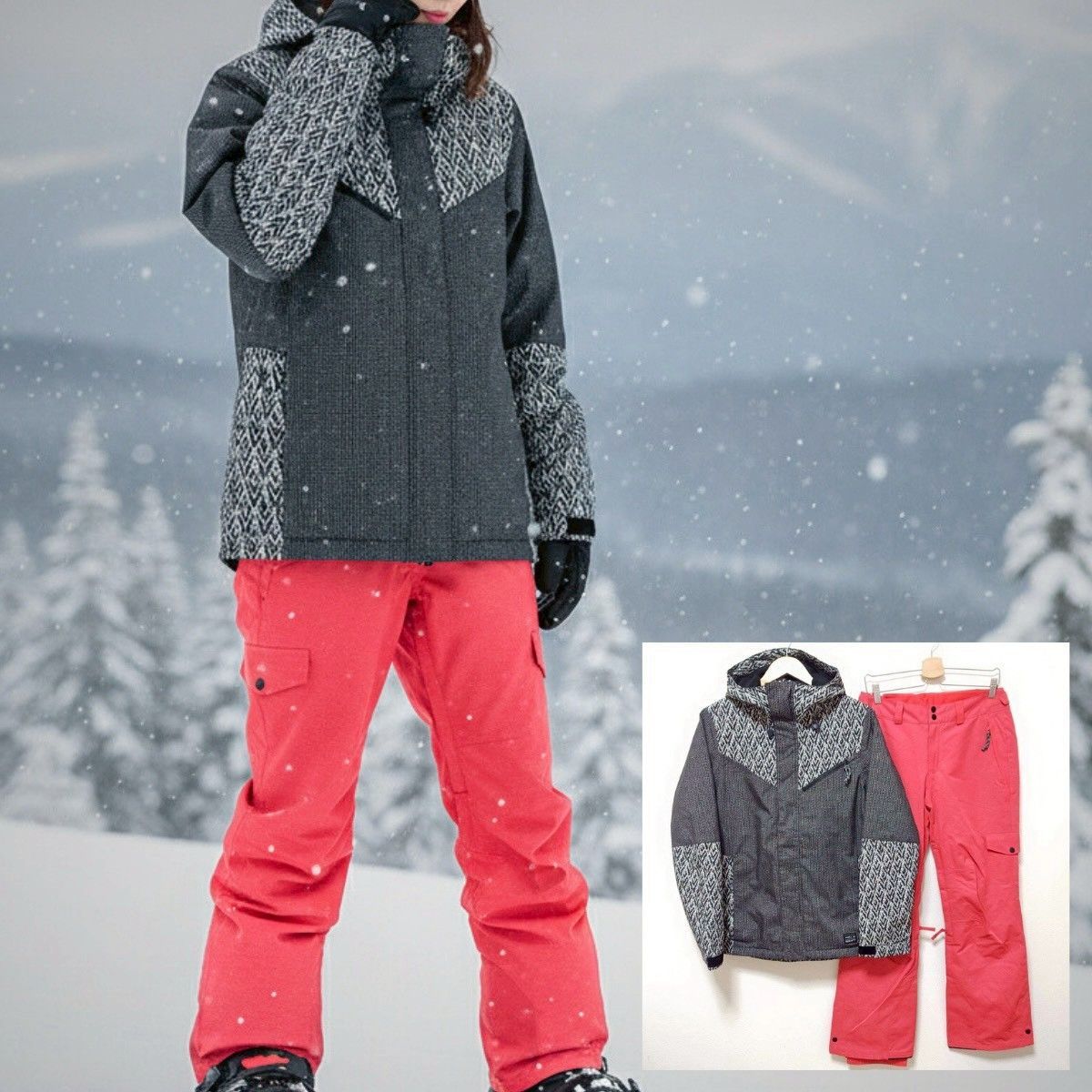 お洒落な上下セット◎【O'NEILL】オニール スノボ ウェア 上下 セット