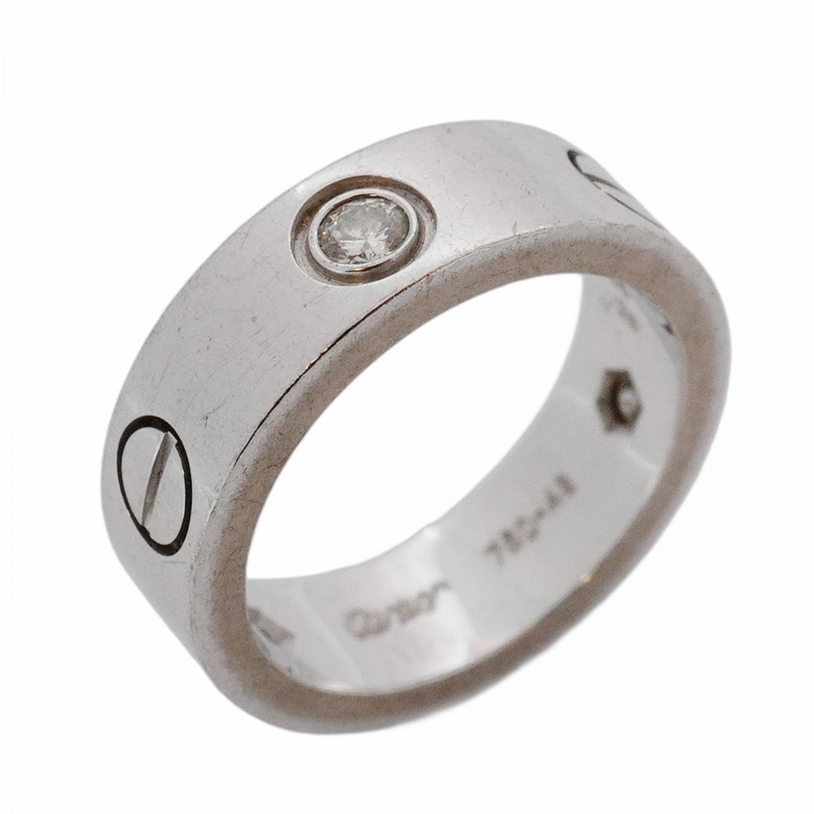 カルティエ Cartier カルティエ リング ラブ 3PD 18KWG ホワイトゴールド ダイヤモンド ＃48レディース P663111