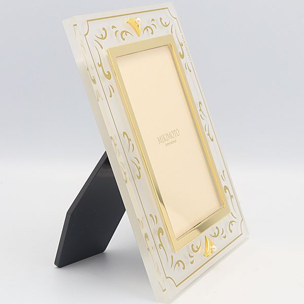 箱付き 美品 ミキモト パール 70mm×90mm フォトフレーム OGH