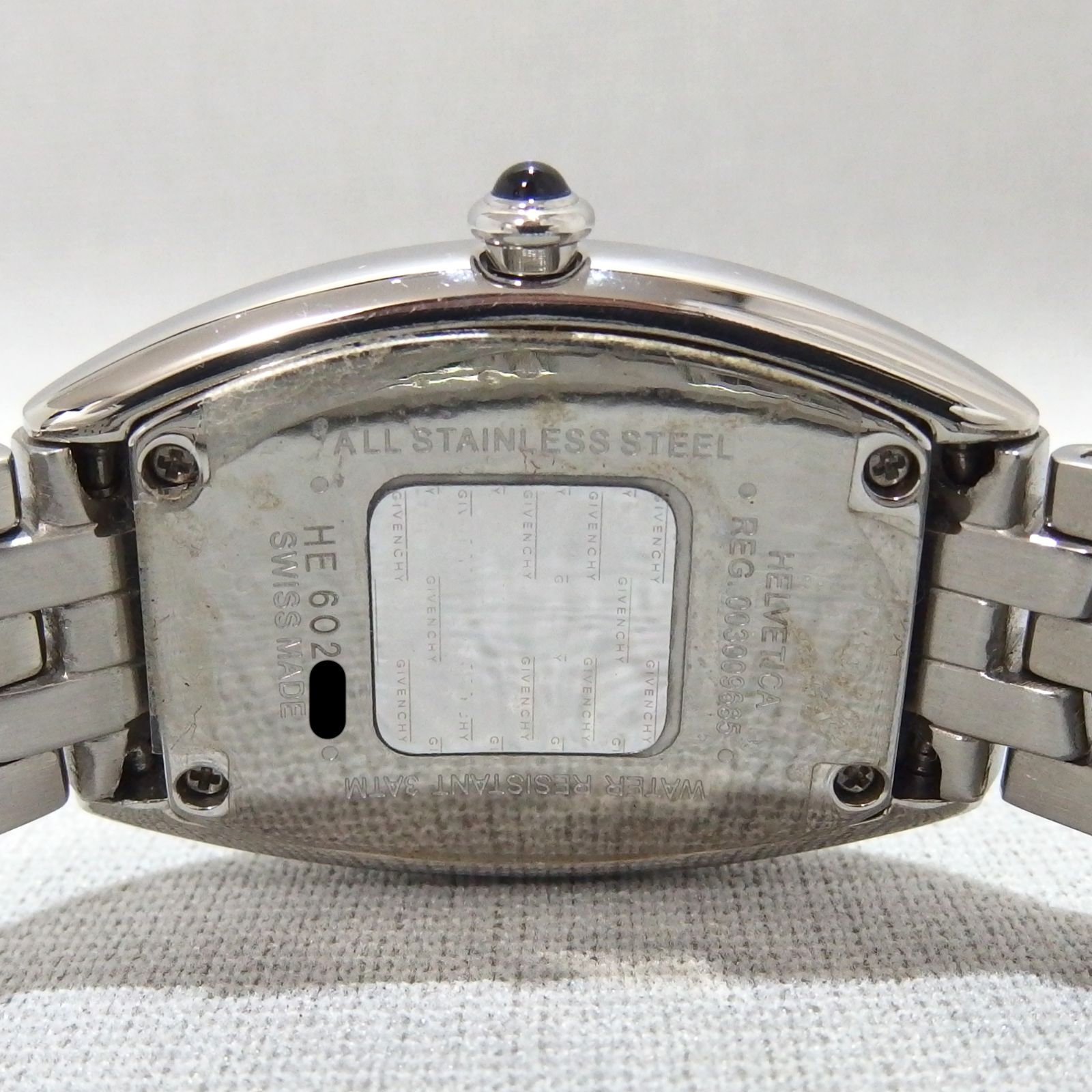 美品☆GIVENCHY HELVETICA REG.003009685 トノー レディース クォーツ