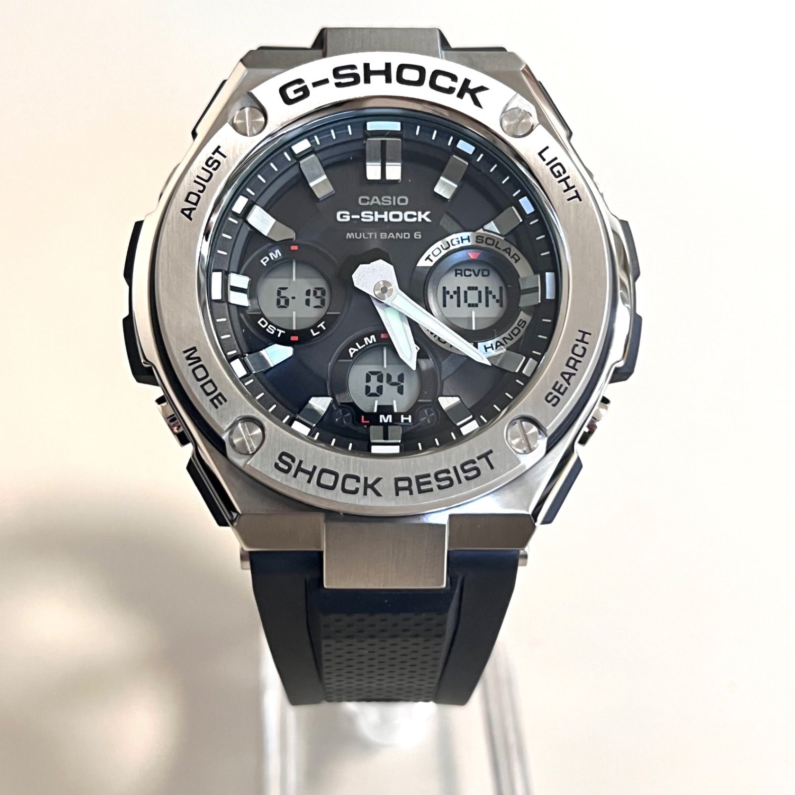 美品】カシオ Gショック G-STEEL GST-W110-1AJF タフソーラー 黒 