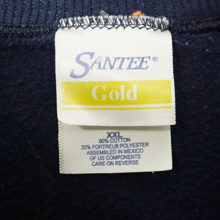 衣類01／S：salsation サルセーション　トレーナー　ネイビーブルー Santee Goldカレッジ系スウェットトレーナー紺ネイビーオレンジ