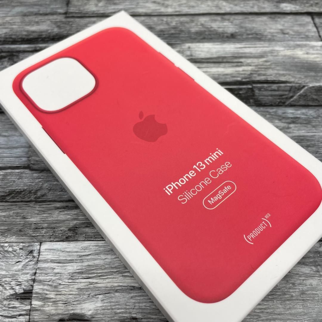 新品 /アップル純正】iPhone13 mini シリコンケース レッド 赤 - メルカリ