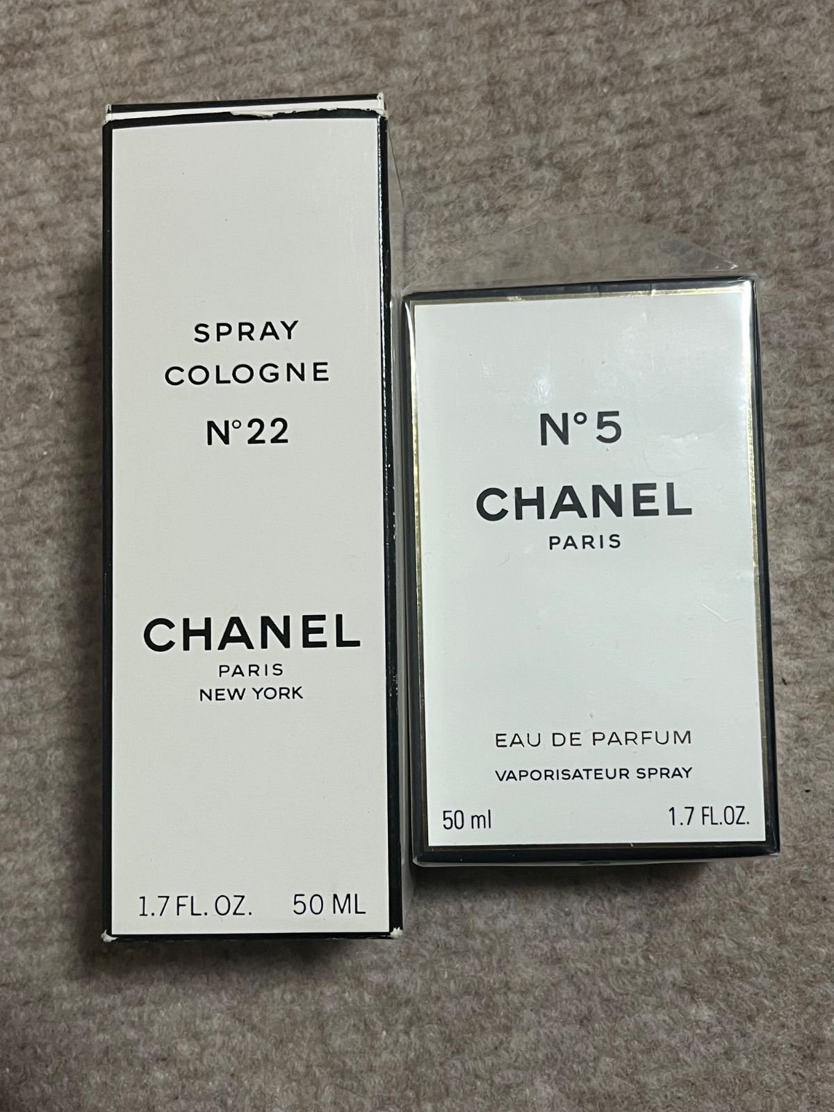 0102 CHANEL N°5/SPRAY COLOGNE N°22 香水セット