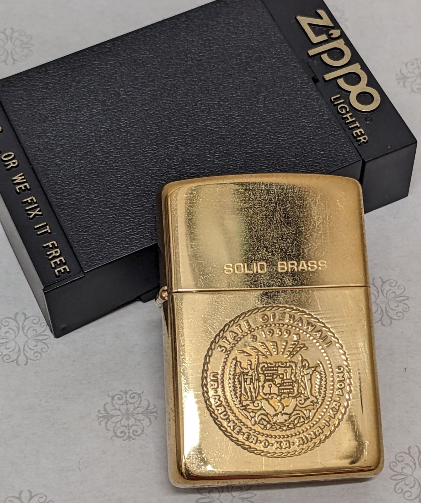 Zippo ジッポー ハワイ　 SOLID BRASS（未使用） Zippo ジッポー ハワイ SOLID BRASS（未使用） ジッポ(ZIPPO