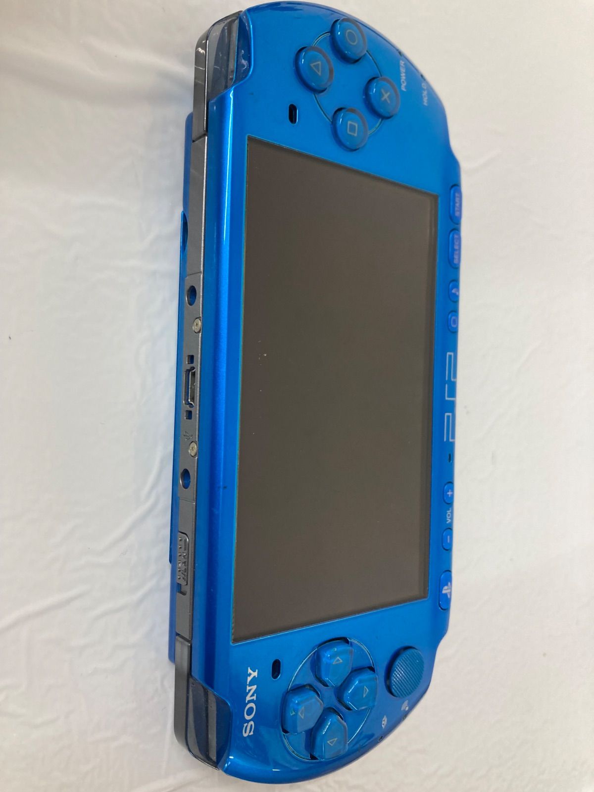 ３ 通電 済み 動作未 PSP 3000 青色 ブルー 軽量 薄型 ゲーム機本体 1 UP786_INFO