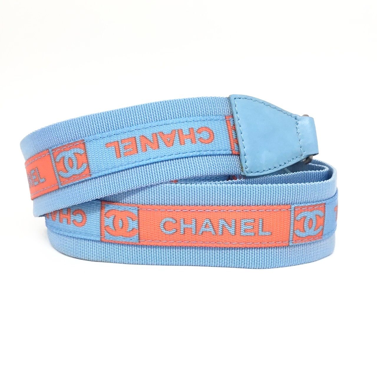 CHANEL - シャネル CHANEL ココマーク CC スポーツライン ショルダーストラップ ナイロン ブルー シャネル CHANEL ココマーク CC スポーツライン ショルダー