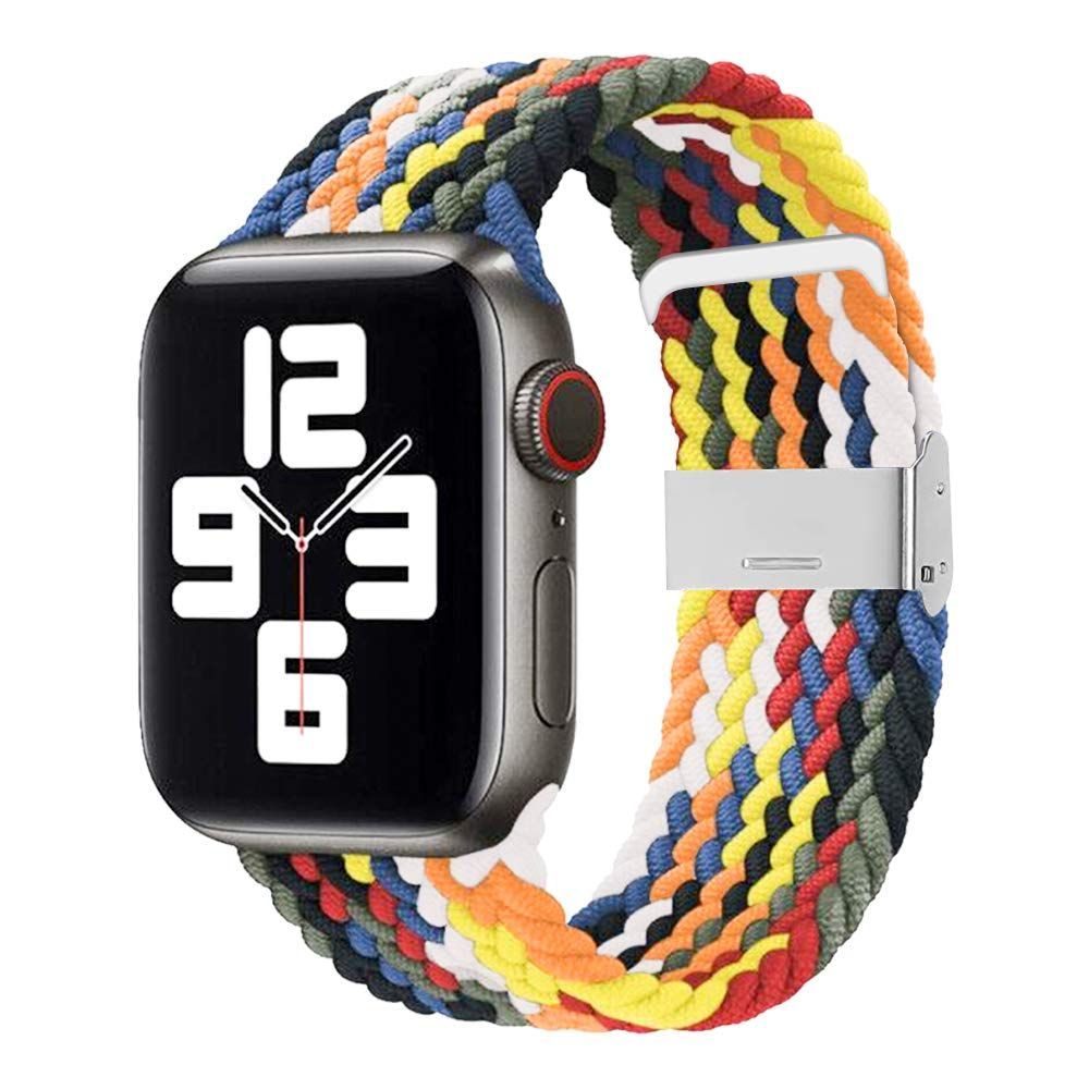 【新着商品】6/5/4/3/2/1/SEに対応 watch watch apple apple 金属バックル 編組バンド シリコーン糸混紡リサイクルヤーン ブレイデッドソロループ 工具不要 長さ調節自由自在 バンド バンド アップル