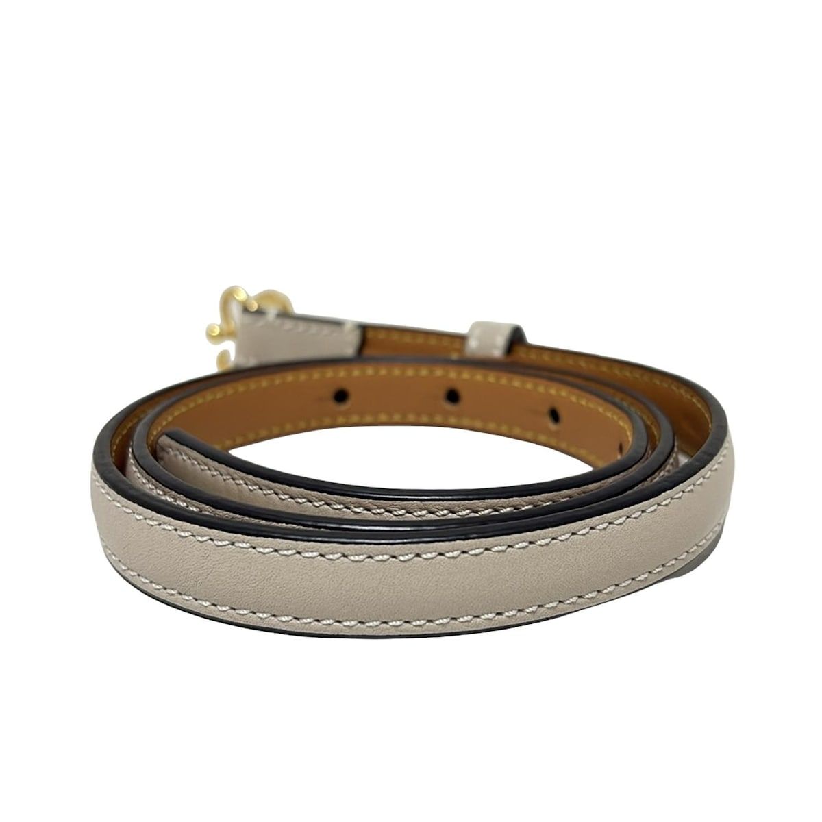 LOEWE(ロエベ) ベルト 70-28 - グレーベージュ ナロー レザー