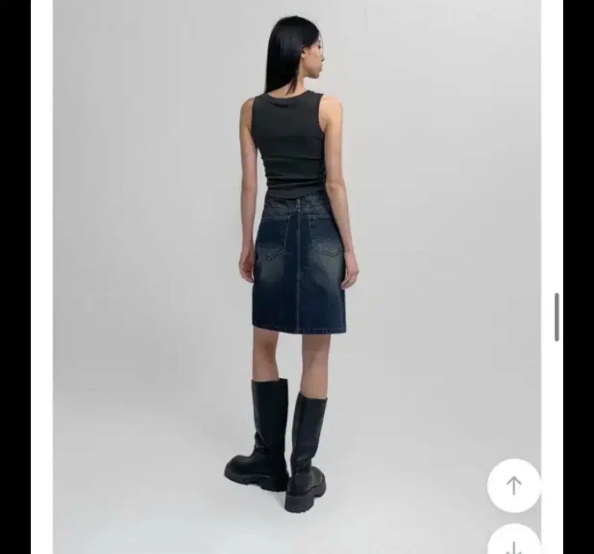 BLACKUP(ブラックアップ) デニム ミディ スカート S - メルカリ