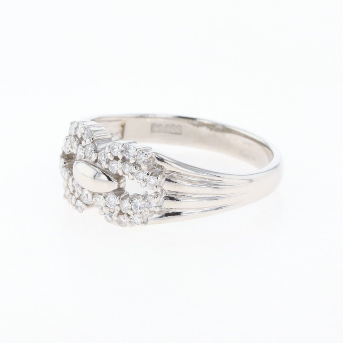 メレダイヤ デザインリング 12号 Pt900 メレダイヤ デザインリング 12