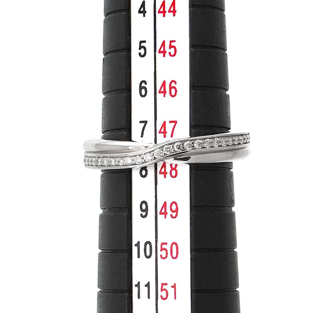 ハリーウィンストン HARRY WINSTON トリスト ワンロウ バンド 7.5号 リング ダイヤ Pt プラチナ 指輪 Diamond Ring【証明書付き】 90263002