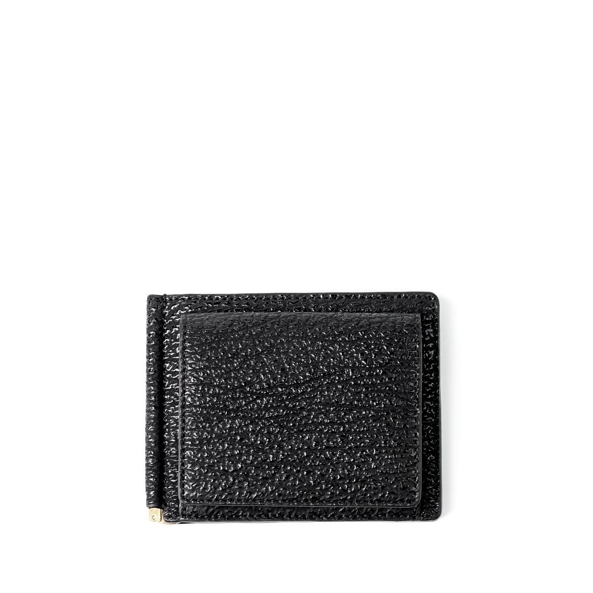 未使用級 PELLE MORBIDA マネークリップ 財布 二つ折り　黒　本革 美品 PELLE MORBIDA マネークリップ 財布 二つ折り 黒 本革 小物