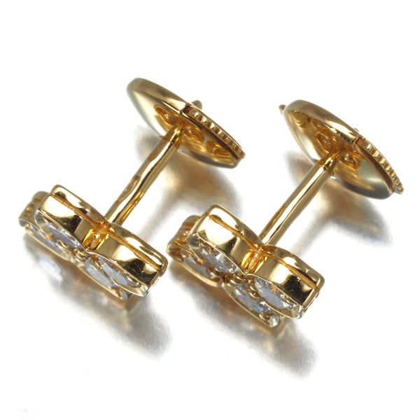 カルティエ ピアス ダイヤ ダイヤモンド ヒンドゥ K18YG #173435