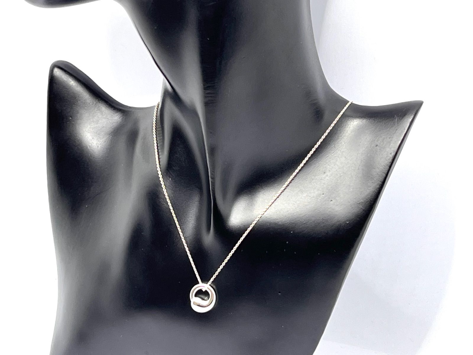 a116 美品 Tiffany&Co. ティファニー エターナルサークル ネックレス