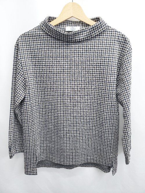 未使用　カットソー　バジーレ28 グレー　9号　ゆったり TWEED MIX バイカラーニットプルオーバー（28-11II09-204