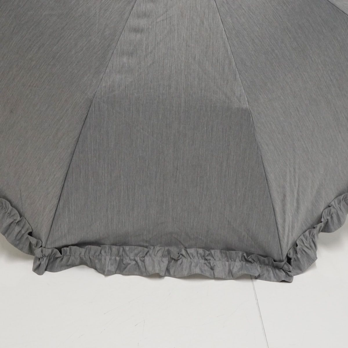 完全遮光折日傘 サンバリア100 USED美品 2段 フリル フロスト