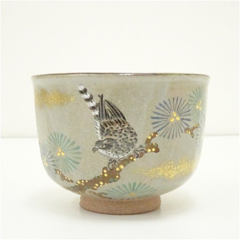 京焼 松香窯 加藤松香 作 乾山 四神 共箱 共布 茶道具 抹茶碗 新品 未使用 道具 ] - 道具 京焼 加藤松香造 乾山立雛茶碗（共箱） | ネット