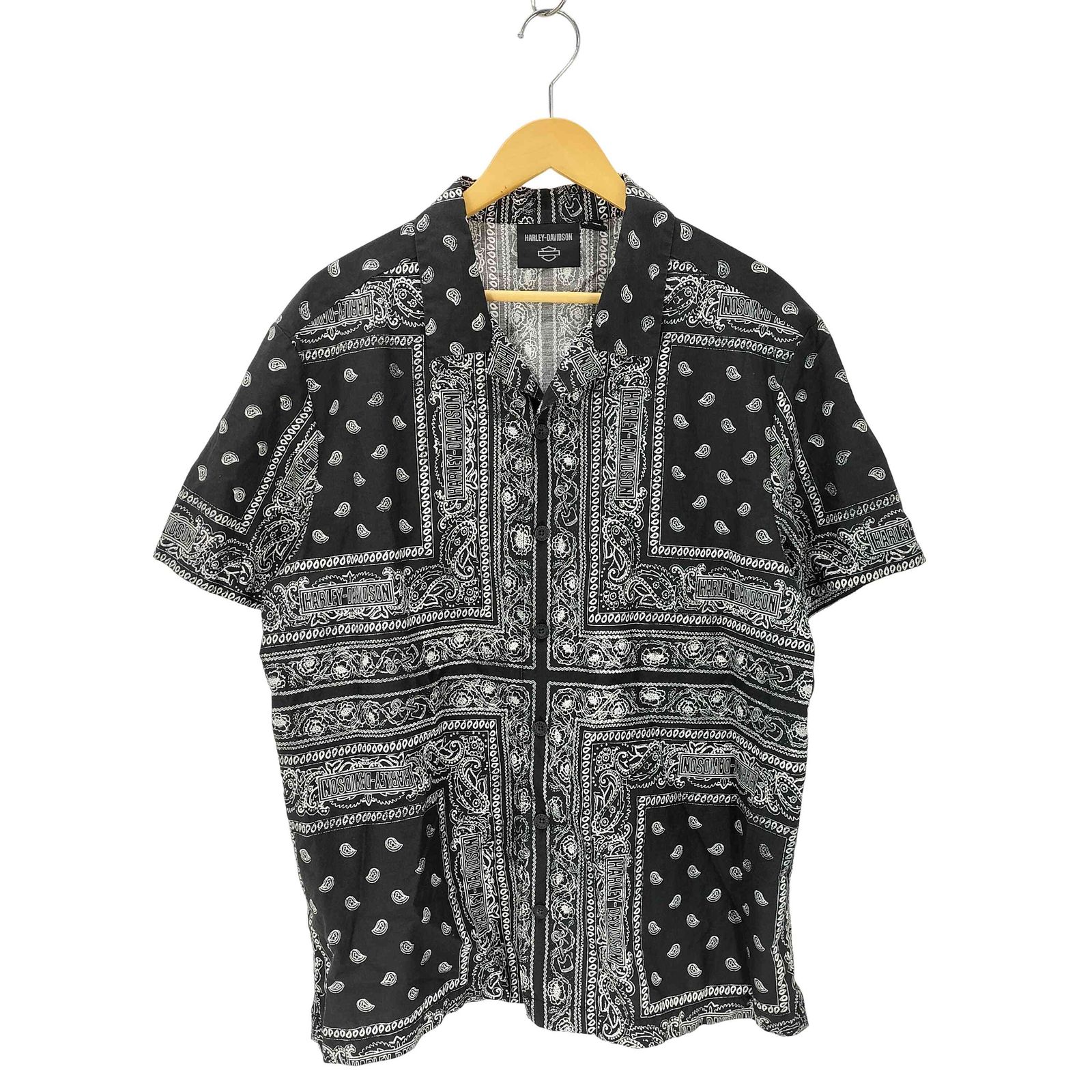 ハーレーダビッドソン HARLEY-DAVIDSON バンダナ柄シャツ メンズ JPN L