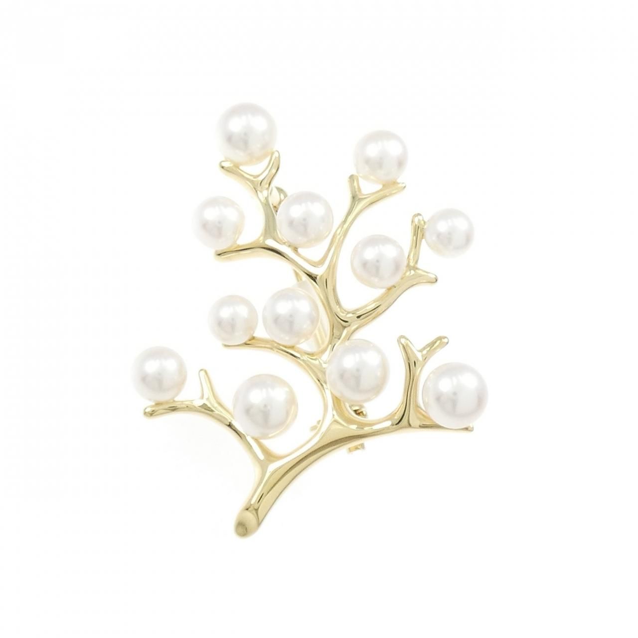 MIKIMOTO 真珠ブローチ Kofuku no ki MIKIMOTO Kofuku no ki akoya peal and diamond brooch | ACHACO