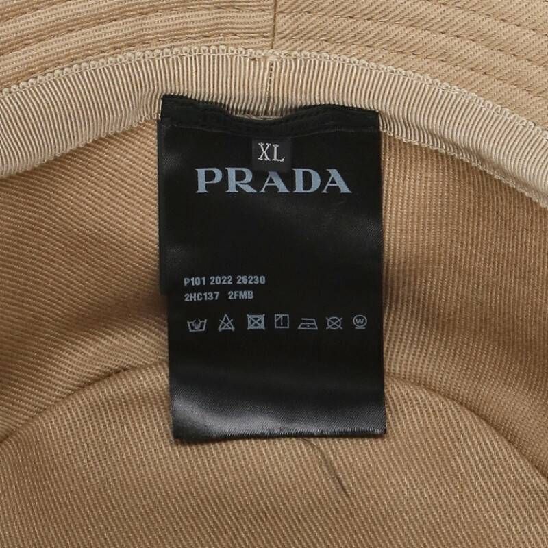 プラダ  2HC137 ロゴ刺繍バケットハット メンズ XL