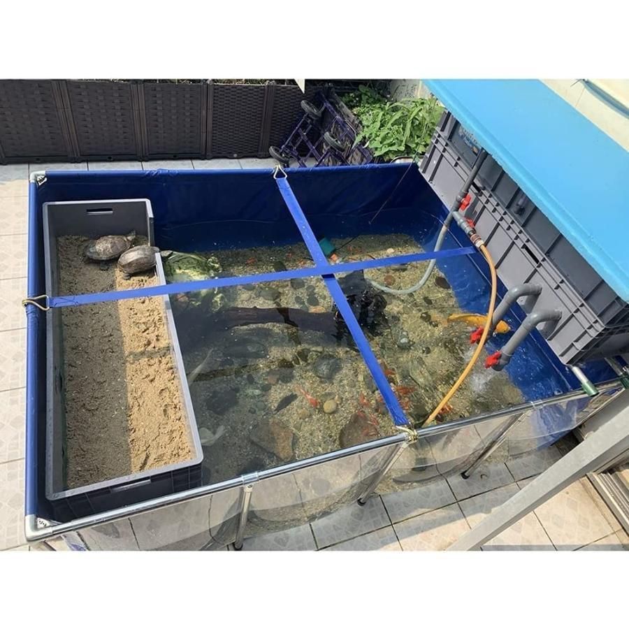 サポート付きキャンバス養魚池