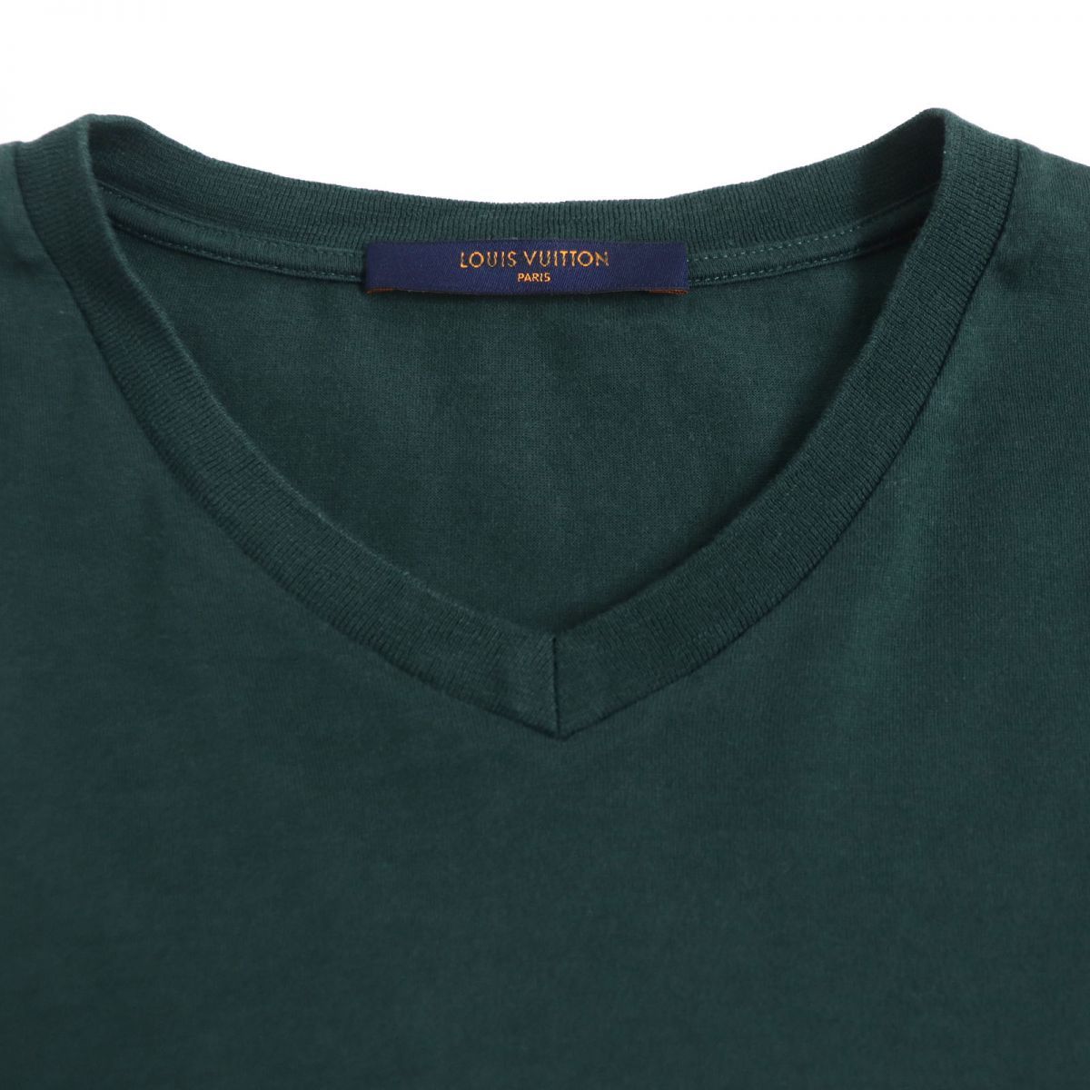 Louis Vuitton LV刺繍サークルロゴTシャツ Vネック ユニセックスメンズ