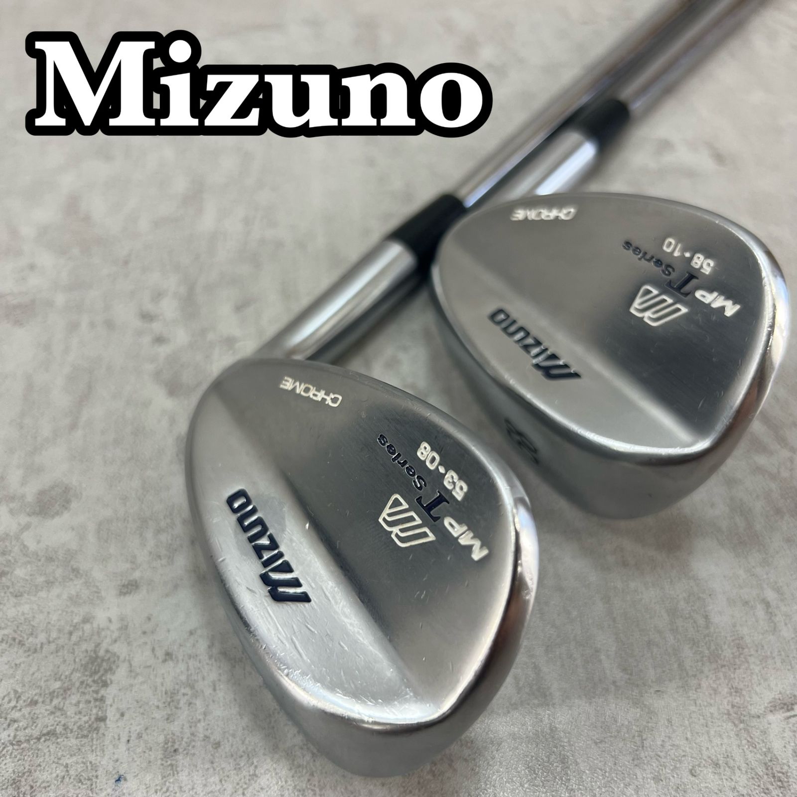 ミズノ MP Tシリーズ クローム メンズゴルフ ウェッジセット 2本 右利き用 53° 58° MIZUNO