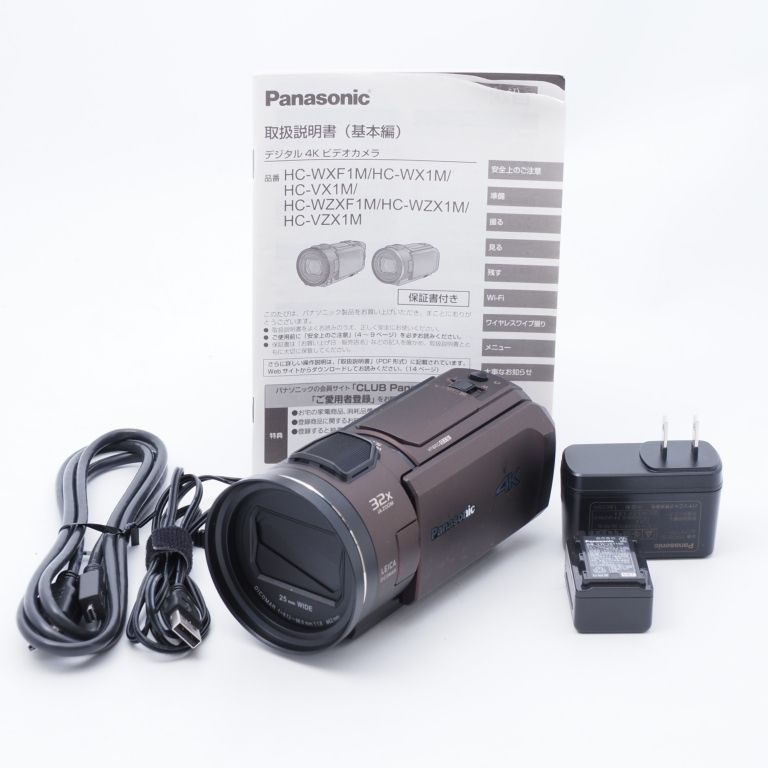 品)パナソニック 4K ビデオカメラ VZX1M 64GB あとから補正 ブラウン HC-VZX1M