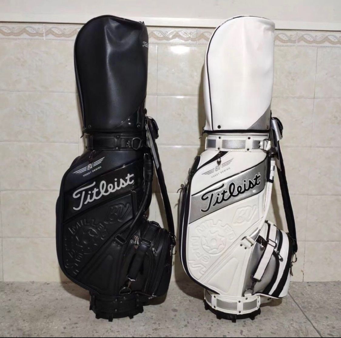 Titleist ゴルフキャディバッグ 黒と白 【公式通販】
