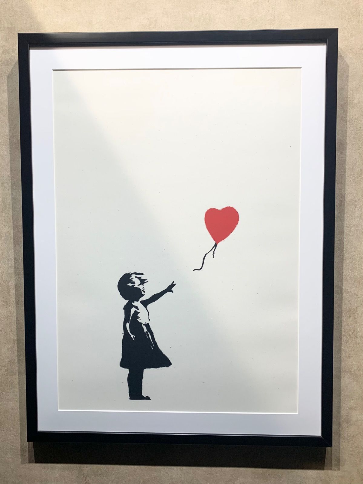 額付 真作 GIRL WITH BALLOON バンクシー Banksy シルクスクリーン 版画 版画