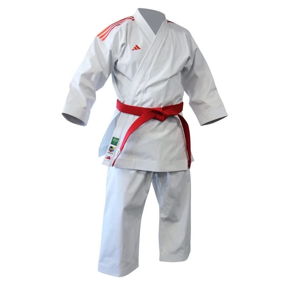NEW新商品 adidas 形競技用空手衣 勝利 SHORI JAPANモデル 赤3本ライン K999HWT