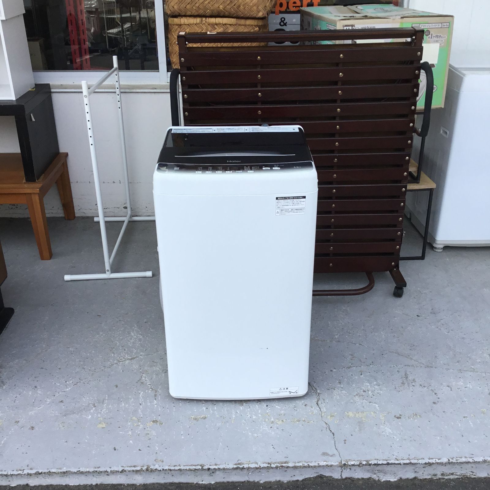 美品】 Haier 5.5kg 全自動洗濯機 JW-U55HK 2023年製 美品】 Haier 5.5kg 全自動洗濯機 JW-U55HK 2023年製