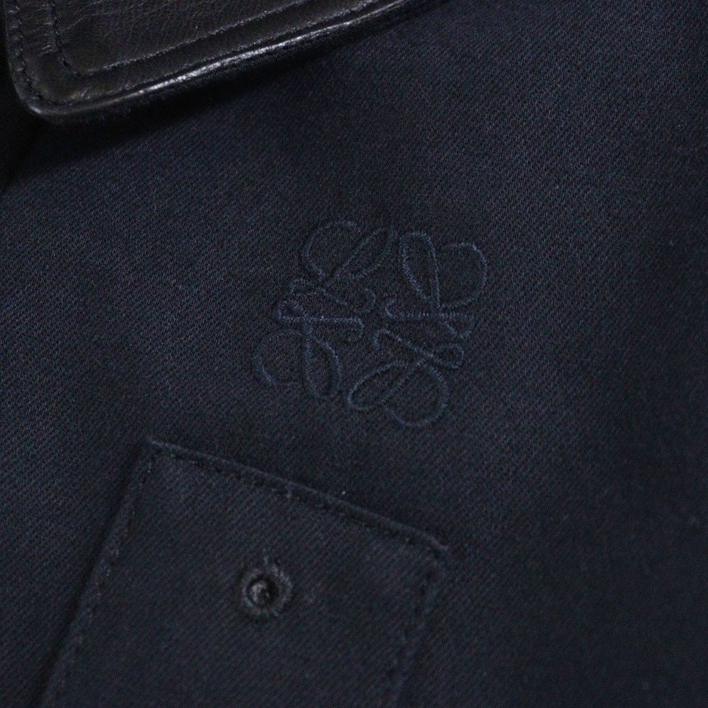 LOEWE（ロエベ）GABARDINE JACKET 襟レザー切り替えジャケット