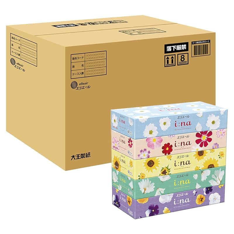 エリエール i:na（イーナ）ティシュー150組×60箱 【ケース品】 1