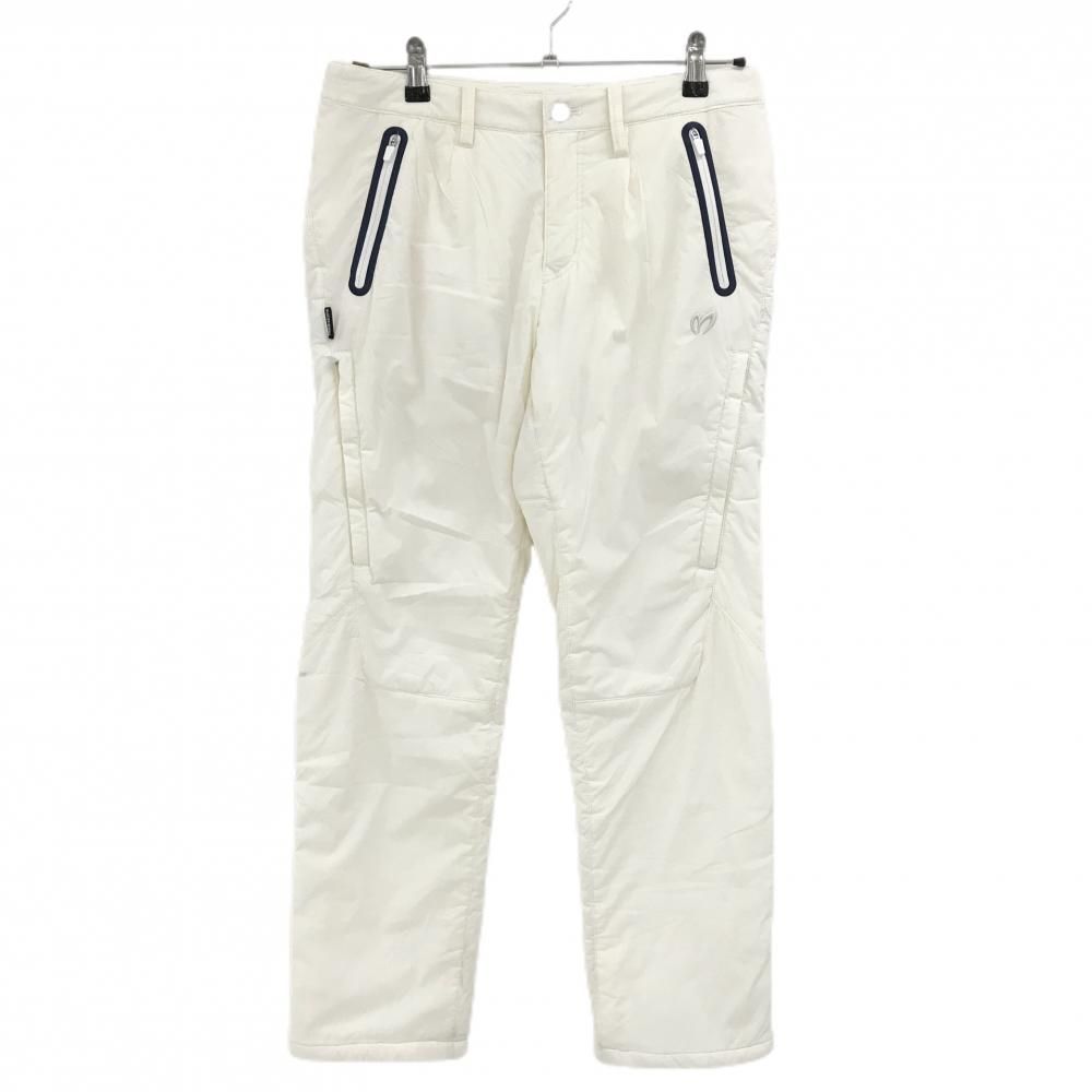 マスターバニー 中綿パンツ アイボリー×ネイビー 立体ロゴ刺しゅう レディース 1 M ゴルフウェア MASTER BUNNY EDITION