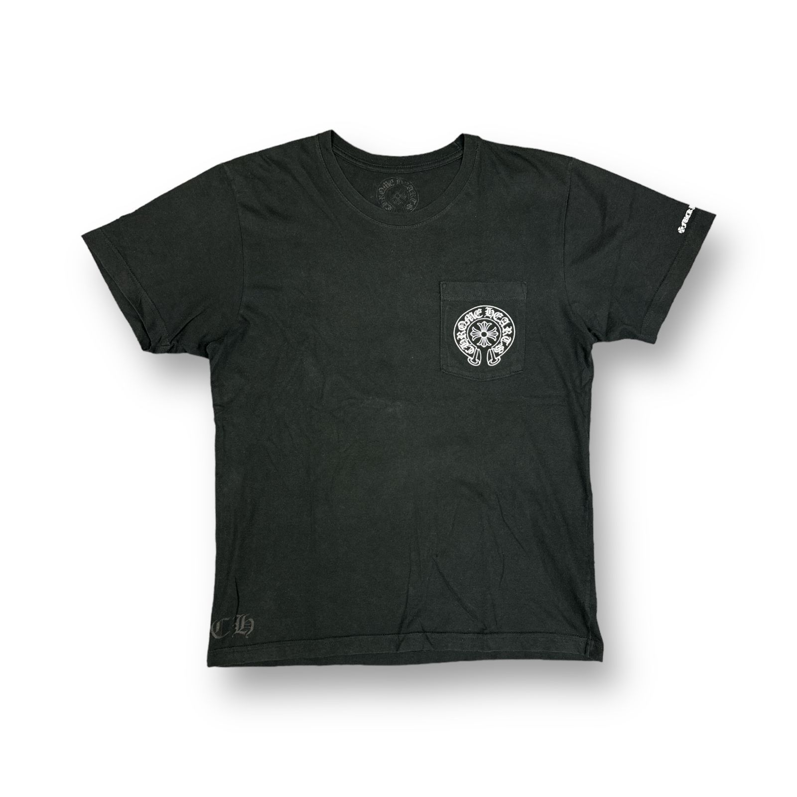 国内正規 CHROME HEARTS ホースシュー 胸ポケット Tシャツ 2212-304 