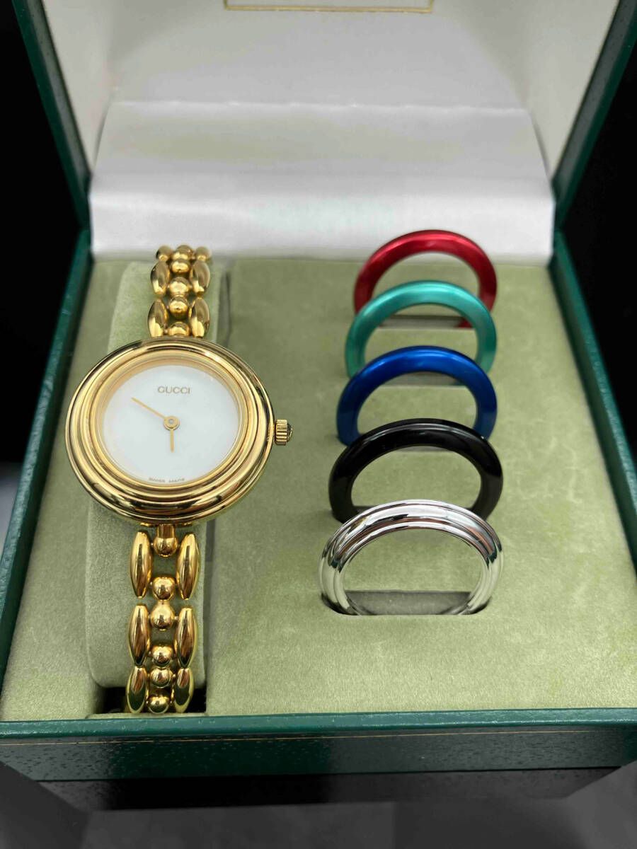 GUCCI グッチ チェンジベゼル クォーツ 箱破損 11|12.2 腕時計 プレゼント 贈り物 ギフト 17cm